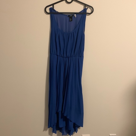 Blue high low H&M dress size 10 - Picture 1 of 3